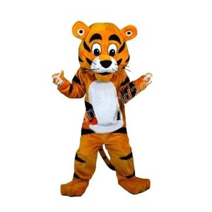 2024 Nouveau Tigre Costume De Mascotte Personnage De Dessin Animé Tenues Costume Adultes Taille Tenue Anniversaire Noël Carnaval Déguisement Pour Hommes Femmes