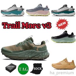 2024 Nouveau Trail More V3 Designer Baskets Chaussures de plate-forme pour femmes pour hommes Baskets décontractées en plein air Matériel de stade Chaussures de sport classiques Baskets de piste en plein air-1 avec boîte