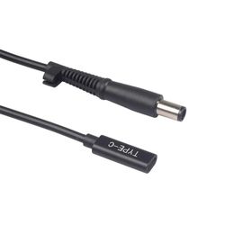 2024 nouveau Type C PD adaptateur d'alimentation convertisseur prise cc connecteur câble cordon 7.4x5.0 Mm Jack pour chargeur d'ordinateur portable HP