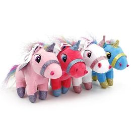 Jouet en peluche licorne de 15cm, animal en peluche pour enfants, poupée en peluche pour bébés, bon cadeau pour enfants, nouvelle collection 2024