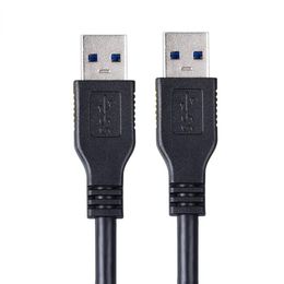 2024 Nouveau câble de données USB3.0 High-Speed USB3.0 Câble masculin-mâle A-A Câble de disque dur mobile à double tête 1 mètre Cameras numériques appropriés - pour