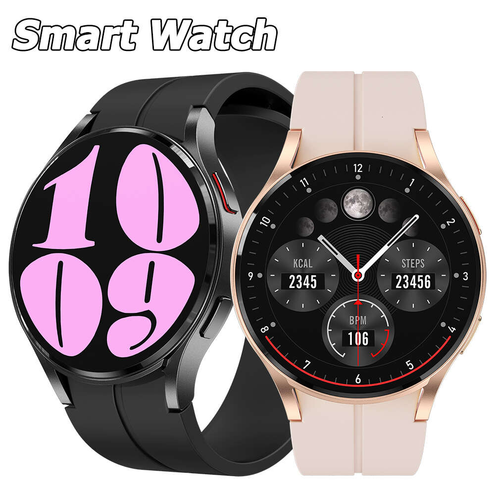 2024 New Watch 6 Pro Max för män hjärtfrekvens Bt Wireless Call Sports Fintess Women Smartwatch Support Korean PK Watch9
