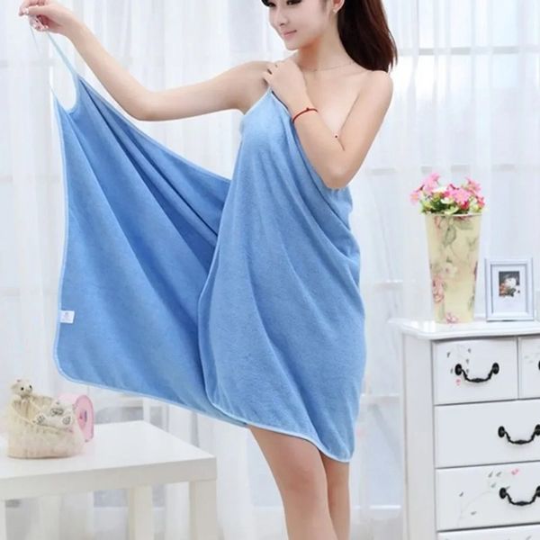 2024 Nouveau peignoir en microfibre portable Douche femme de bain douce pour les adultes pour les textiles de maison et les serviettes de sauna séchage rapides