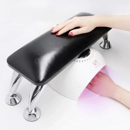 2024 NIEUW WIT BLAAK Echt lederen nagel Handsteun kussen MANICURE TAFEL Handkussen kussen houderarm rust nail art stand manicureforfor