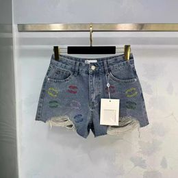 2024 Nuevo con jeans de cintura alta taille haute mujeres jean jean femme jeans para mujeres jeans longitudes de rodilla para mujeres agujeros