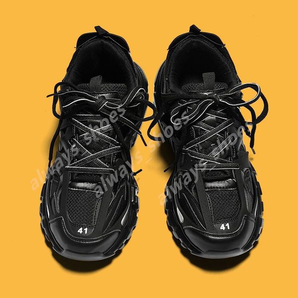 2024 Nuevas mujeres hombres zapatos de diseñador casual pista 3XL zapatillas fantasma rosa malla de nylon amarillo neón azul pistas oro rosa triple negro corredores grandes suela plana entrenadores A35