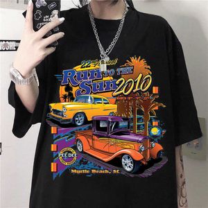 2024 nouveau t-shirt femme été nouveau gothique imprimé auto ample t-shirt à manches courtes style lot mode chemises de grande taille t-shirt