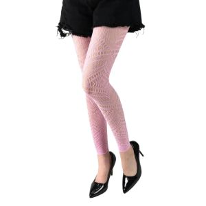 Chaussettes taille haute en résille pour femmes, Leggings sans pieds, collants à motifs, bas de cuisse Sexy, cadeaux, nouvelle collection 2024