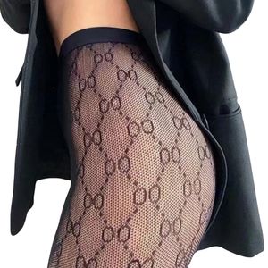 2024 Nieuwe Dames Designer Sokken Sexy Brief Sokken Modieuze Luxe Ademende Designer Panty's Dames Sexy Lei Zijden Sokken Letter Afdrukken