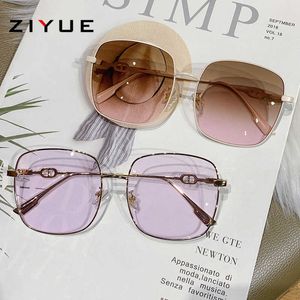 Lunettes de soleil à la mode pour femmes, pièce d'océan, résistantes aux UV, boîte en métal personnalisée, nouvelle collection 2024