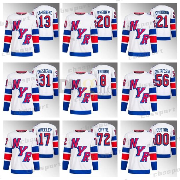 Maillot New York Stadium Series 2024 Adam Fox Artemi Panarin K'Andre Miller Chris Kreider Mika Zibanejad Igor Shesterkin Wheeler Kaapo Kakko Vincent Trocheck