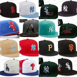 2024 NOUVEAU plus récent 29 couleurs USA New York Baseball Hat à ajustement Black Basketball Cap de basket-ball Vintage Flat Sport Ball Ball Snapback Caps Letters Bone Chapeau Ma19-05