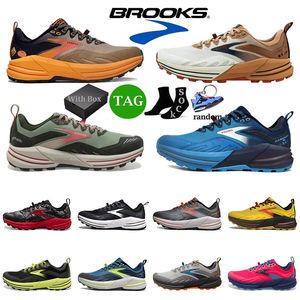 2024 Date Brook Cascadia 16 Chaussures de designer Hommes Femmes Sports Brooks Chaussures de course Launch 9 Hyperion Tempo triple noir blanc baskets hommes formateurs coureurs en plein air