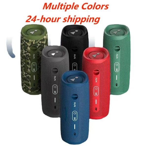 2024 El más nuevo color altavoz al aire libre flip 6 deportes al aire libre impermeable portátil fábrica al por mayor subwoofer bajo inalámbrico BT 5.0 altavoz con TF USB FM almacén local