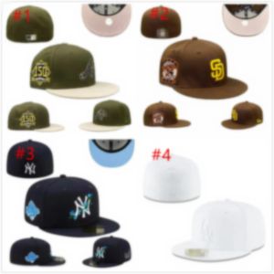 2024 Los más nuevos sombreros ajustados Snapbacks Hat Baskball Caps All Team Logo Hombre Mujer Deportes al aire libre Bordado Algodón Plano Cerrado Gorros Flex Sun Cap Tamaño 7-8 H2-11.10