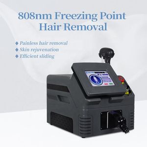 2024 La más nueva máquina de depilación rápida permanente 808nm Diodo Láser Punto de hielo Enfriamiento de la piel Suavizante Dispositivo láser depilatorio sin lesiones en la piel