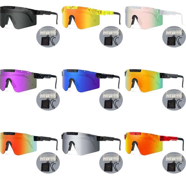 2024 Nouveaux Pits Vipers Lunettes de soleil Hommes Femmes Marque de luxe Design Lunettes de soleil polarisées pour hommes UV400 Shades Goggle Giftes Boîte gratuite PV9j