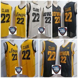 2024 NOUVEAU style Iowa Hawkeyes Basketball Basketball Femmes hommes Jersey 22 Caitlin Clark