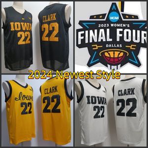 2024 Nieuwste Stijl Iowa Hawkeyes Basketbal Jersey Dames Jersey Heren Jersey Jeugd Jersey 22 Caitlin Clark