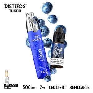 2024 Nieuwste Tastefog E Vape Hervulbare Wegwerp Elektronische Sigaret Bladerdeeg Pen Vape Inbegrepen E Sap Kits