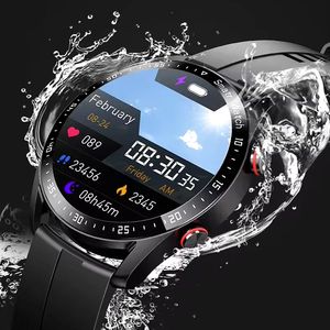 2024 Relojes inteligentes más recientes de alta calidad Bluetooth Call Watch Men Láser Presión arterial saludable Fitnes Sports Man impermeable Caja de relojes inteligentes