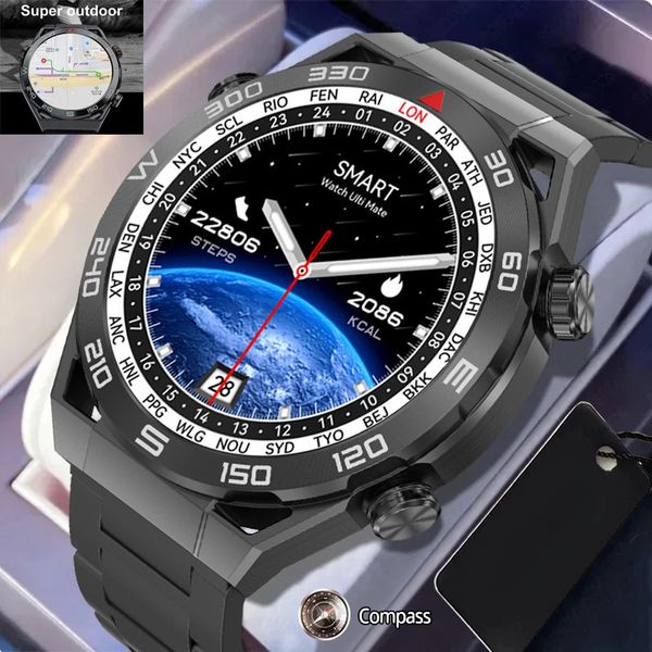 2024 NFC ECGPPG Sports Fitness Smart Watch Men AMOLED 454*454 HD Pantalla Heart Calling Llama Bluetooth Call IP68 Waterproof Smartwatch 240527