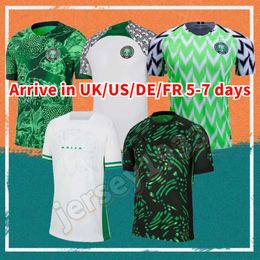 2024 Nigeria National Team Mens Soccer Jerseys Mikel Musa Ekong Iheanacho Awaziem Home Football Shirts Adult Uniforms