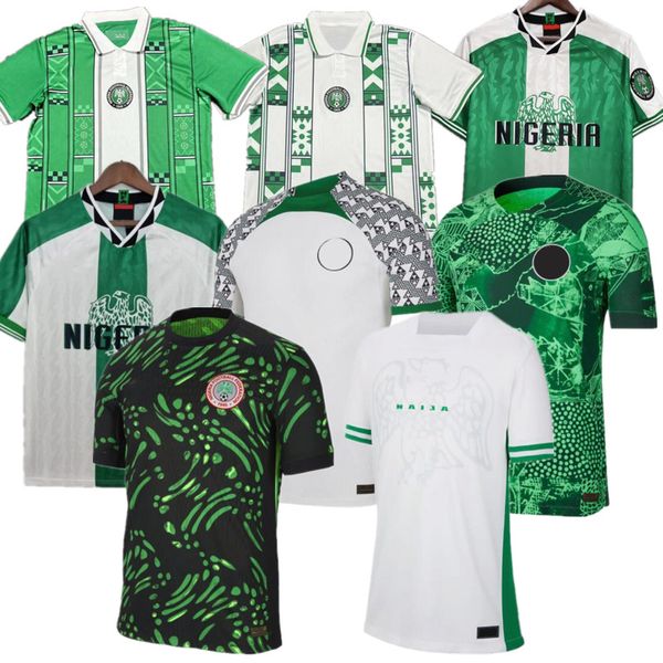 2024 Nigeria Jerseys de football 23 24 OSIMHEN FOOTBALL Shirt Okocha Simon Lookman Iheanacho Fans 1996 Training Uniforme Nigeria Retro