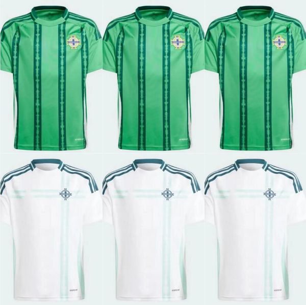 2024 Jerseys de fútbol de la Copa de Europa del Norte de Irlanda Jet Kit Kit Kit Uniforme 2025 Divas Charles Evans 24 25 Camisa de fútbol Charles Ballard Best Brown Home S-2xl