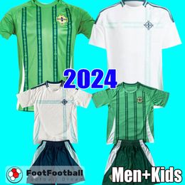 2024 Kit de football de chair de football en Irlande du Nord Jersey 2025 Divas Charles Evans Charles Ballard Best Brown Home Away Men Set Kid Kit Uniforme
