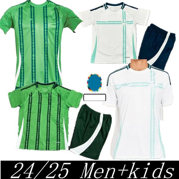 2024 Jersey de fútbol de Irlanda del Norte Set Kit Kit Kit Uniforme 2025 Saville Lewis Divas Charles Evans 24 25 Camisa de fútbol Charles Best Best Brown Home Away