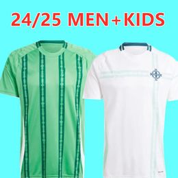 2024 Irlande du Nord Jerseys Soccer Men Set Set Kids Kit Uniform 2025 Divas Charles Evans 24 25 Football Shirt Charles Ballard Best Brown Home Away 6656