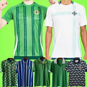 2024 Jerseys de fútbol de Irlanda del Norte Set Kit Kit Uniforme 2023 Divas E 23 24 25 Camisa de fútbol Charles Ballard Best Brown 1979 1988 1990 1992 1994 Retro