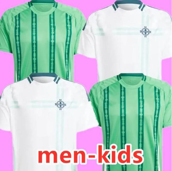 2024 Jerseys de fútbol de Irlanda del Norte Set Kit Kit Kit Uniforme 2025 Divas Charles Evans 24 25 Camisa de fútbol Charles Ballard Home Away