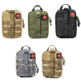 2024 Nylon Outdoor Tactical Medical Bag Travel First Aid Kit Waterdicht Pack Camping Climbing Bag Emergency Case Survival Camptactic Medical Pack