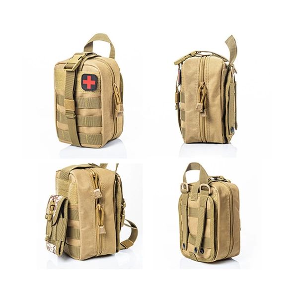 Sac médical tactique d'extérieur en Nylon 2024, Kit de premiers soins de voyage, sac étanche, sac d'escalade de Camping, étui d'urgence, Camp de survie