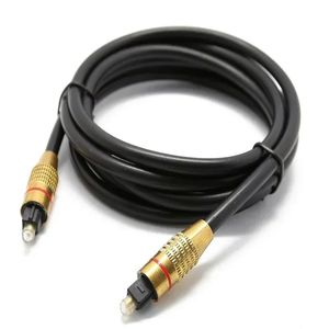 2024 OD6.0 mm Audio dorado Audio óptico Cable de fibra óptica Toslink Cable de audio Digital Fibra óptica Interfaz de audio Transmisión de audio para cable óptico digital