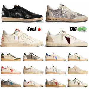 2024 OG Designer chaussures Golden Sneakers Casual Ball Star Chaussures de luxe Ball-Star Dirty Old Mocassins Italie Marque Plate-forme originale Dirty Old Trainers Hommes Femmes Dhgates