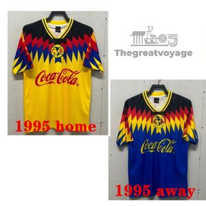 2024 Ancienne et nouvelle artisanat 2retro Club America Soccer Jerseys Liga MX Football Shirts S.Cabanas Zamorano Brandao Chucho Men Uniforms 1995 Away Away