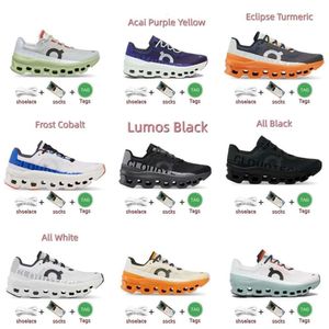 2024 op schoenen On X 1 Design Casual schoenen Heren Dames Hardloopschoenen Zwart wit blauw oranje grijs Wolken Heren Jongens Dames Meisjes Lopers Lichtgewicht Runner Sport