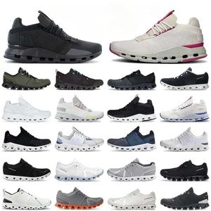 2024 Chaussures de créateurs oncloudnova nova rose blanc perle x3 chaussures de tennis fer foin noir néon rose rouge et femmes