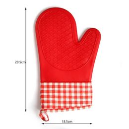 2024 One piece Silicone Microwave Gloves BBQ Gloves One Piece Oven Baking Hot Pot Mitts Heat Resistant Kitchen Baking Cooking Tool for