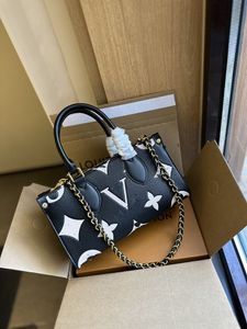 2024 OnThe Go East West Nieuwe TOTE Bag Designer Schoudertassen Dames Cross Body Bags Lady Boodschappentas Luxe Klassieke Print Handtas Echt Leer Circulaire Zero Portemonnee