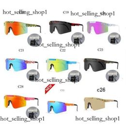 2024 Original Pits VIPERS Google Lunettes de soleil polarisées pour hommes / femmes Lunettes coupe-vent en plein air 100% UV Verres miroir cadeau Oakly Designer Sunglasses 336