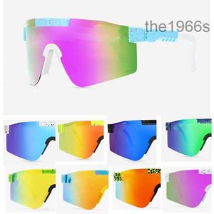2024 Original Pits Vipers Sport Google Tr90 Gafas de sol polarizadas para hombres/mujeres Gafas a prueba de viento al aire libre 100% UV Lente espejada Regalo KXYE