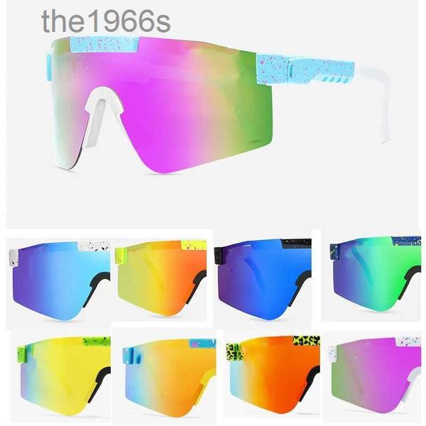 2024 Original Pits Vipers Sport Google Tr90 lunettes de soleil polarisées pour hommes/femmes lunettes coupe-vent extérieures 100% UV lentille miroir cadeau parfait 99HG