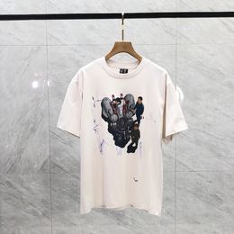 2024 Originalité Tshirt Tendance Street Fashion Col rond Lettre imprimée T T-shirts en coton de haute qualité Lâche Hommes Chemise respirante Homme