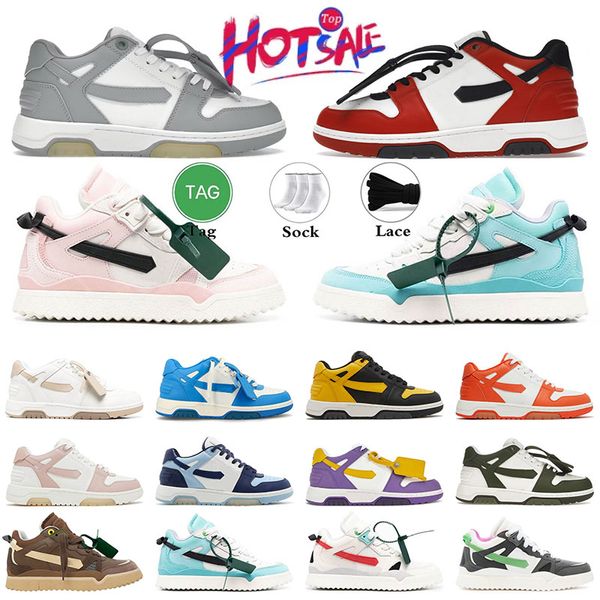 Off White Out Of Office Sneaker Low Top Casual Designer Shoes OOO Luxury Midtop Sponge Pink Green Arrows Motif Platform Loafers Vintage Trainers【code ：L】