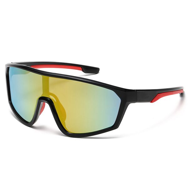 2024 Enfants extérieurs Lunettes de soleil cyclistes Sports Sports pour enfants Lunettes de soleil Bouclier à l'épreuve du vent One pièce