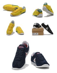 2024 Chaussures de créateurs en plein air Le Coq Casual Shoes Sneakers Chaussures Chaussures Femmes Men Soft Jogging 36-44 Taille noir blanc bleu jaune français